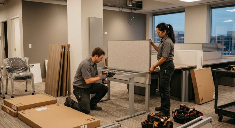 Office Desk Assembly in Olathe, KS